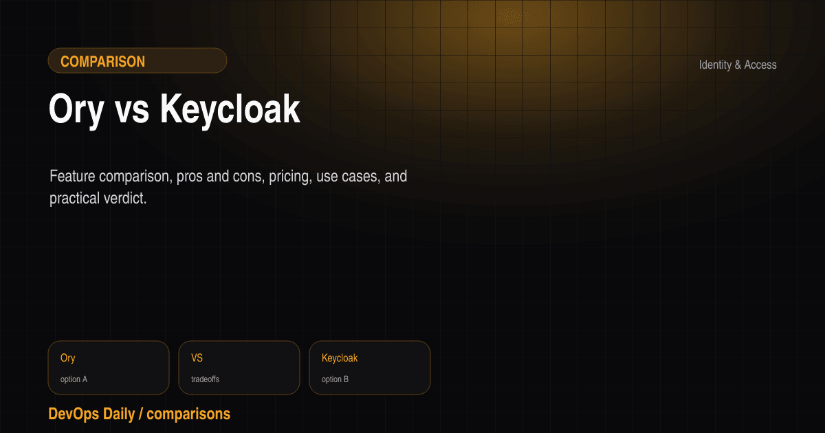 Ory vs Keycloak