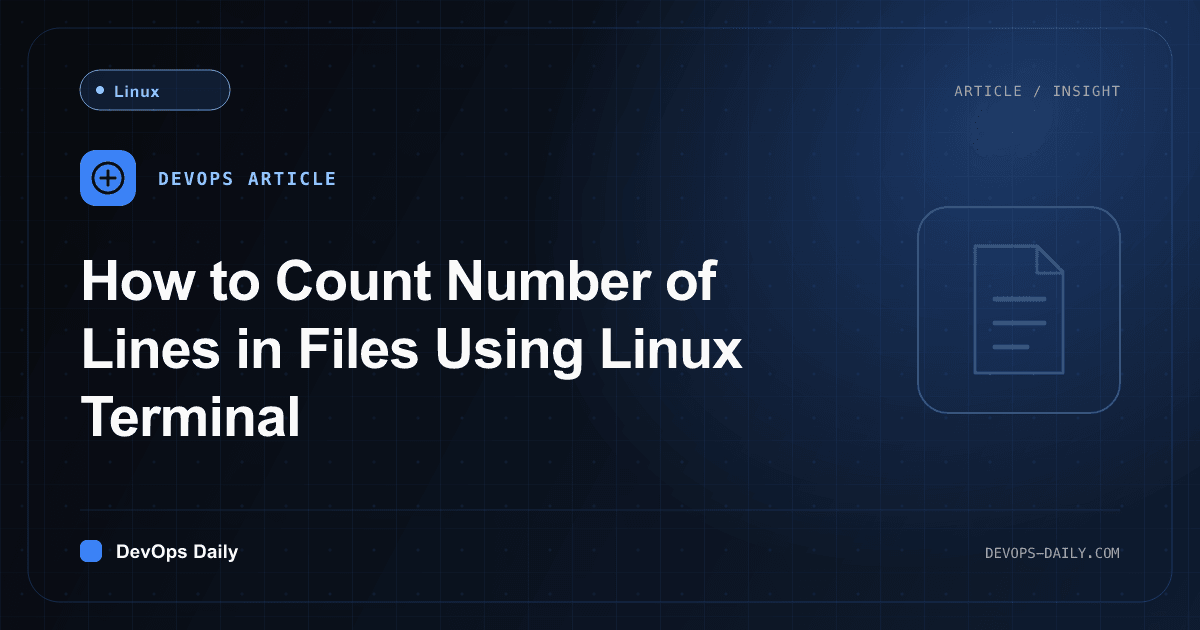 How to Count Number of Lines in Files Using Linux Terminal